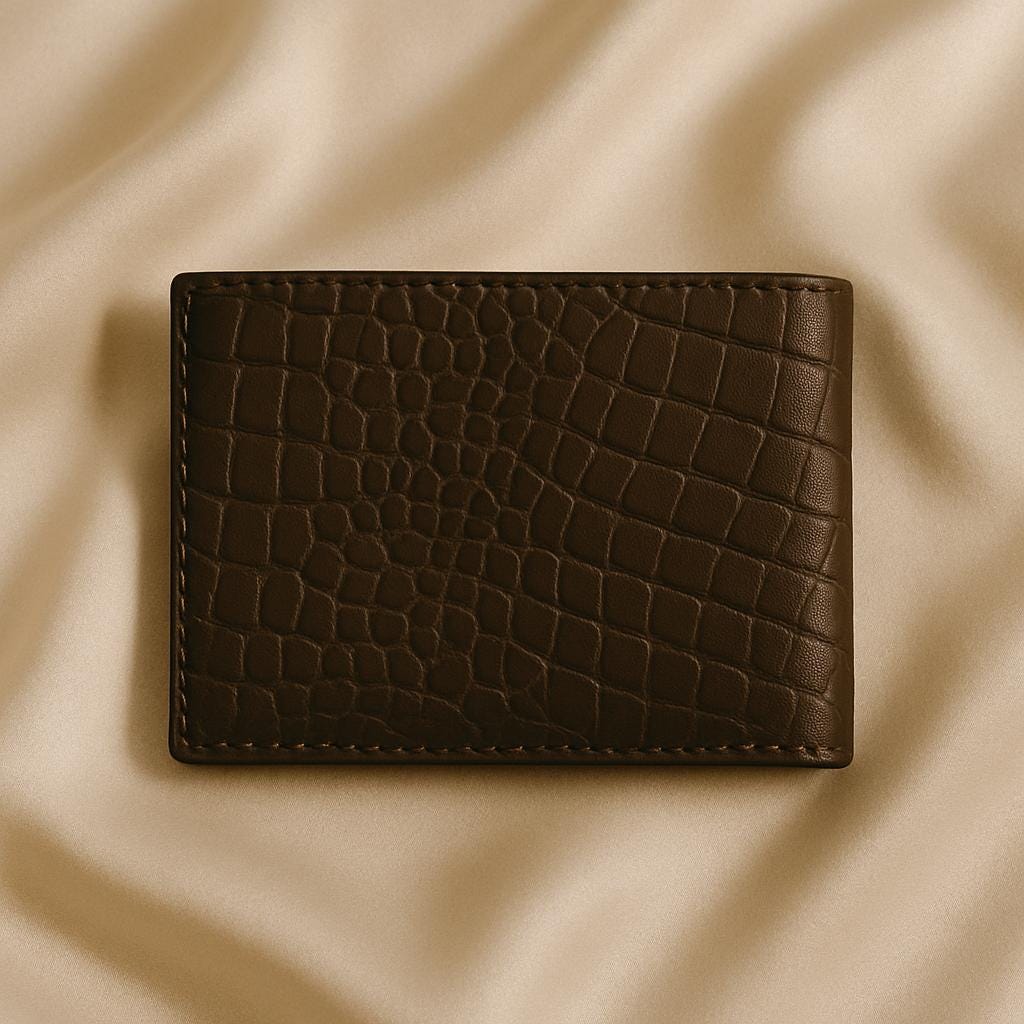 Handmade Full-Grain Leather Bifold Wallet: Engraved RFID Blocking Wallet