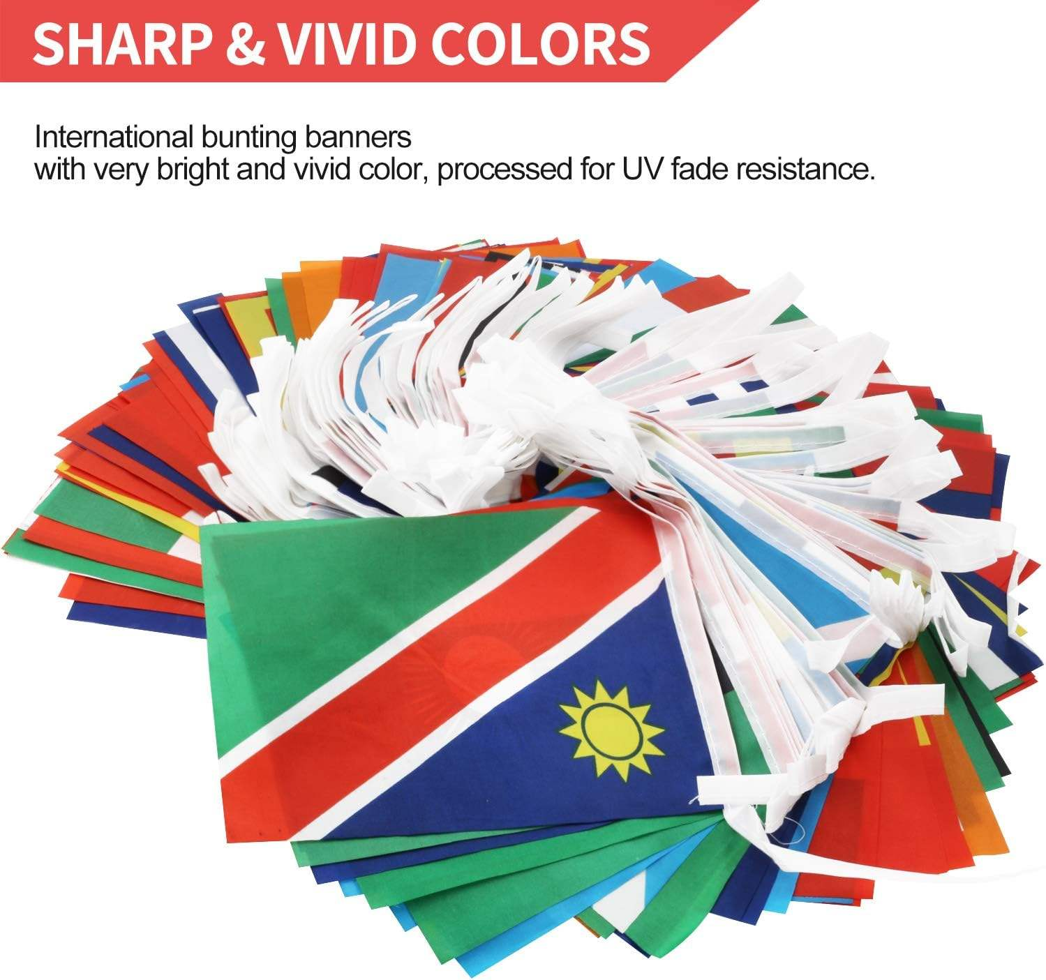 World flags bunting product detail