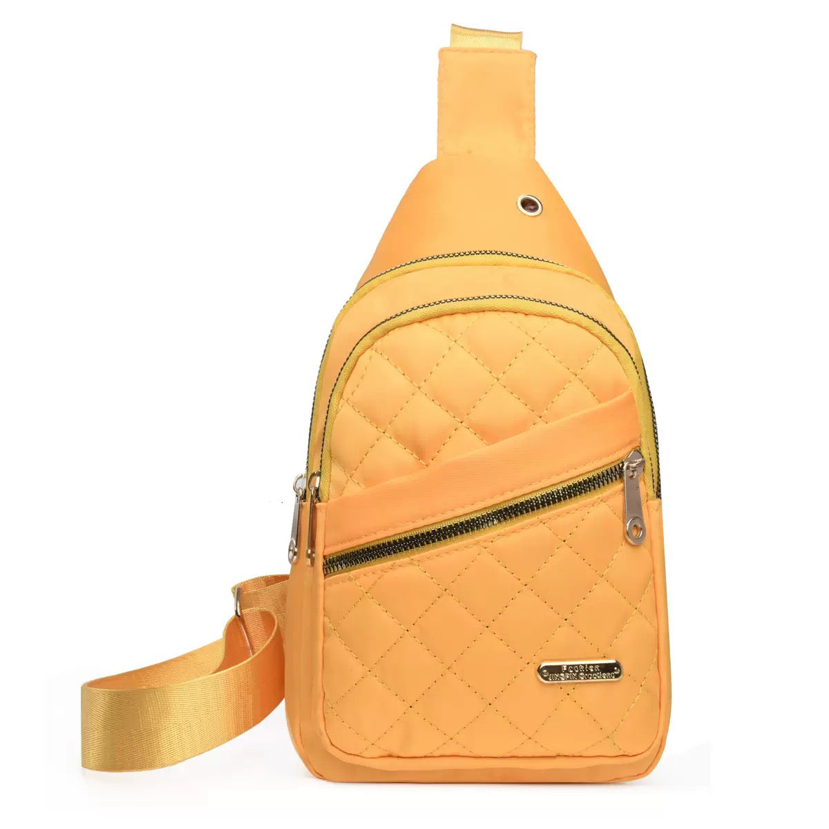 Quilted Water-Resistant Crossbody Bag