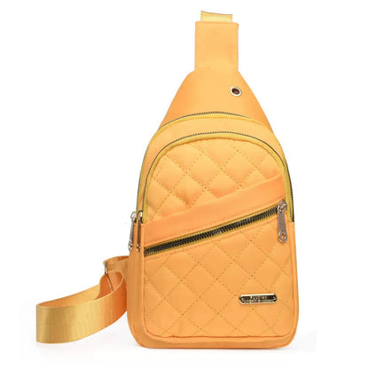 Quilted Water-Resistant Crossbody Bag