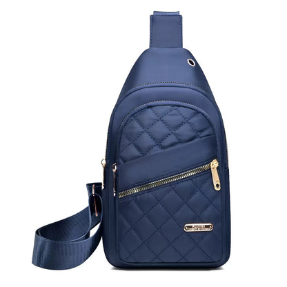 Quilted Water-Resistant Crossbody Bag