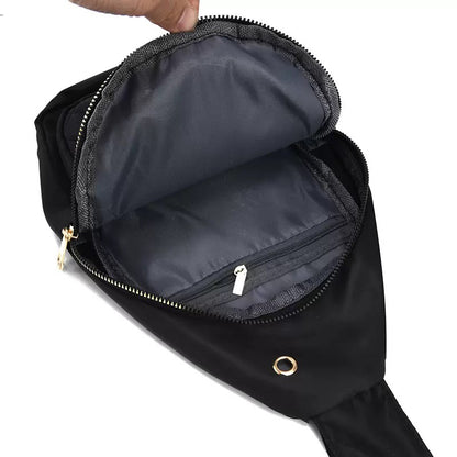 Quilted Water-Resistant Crossbody Bag