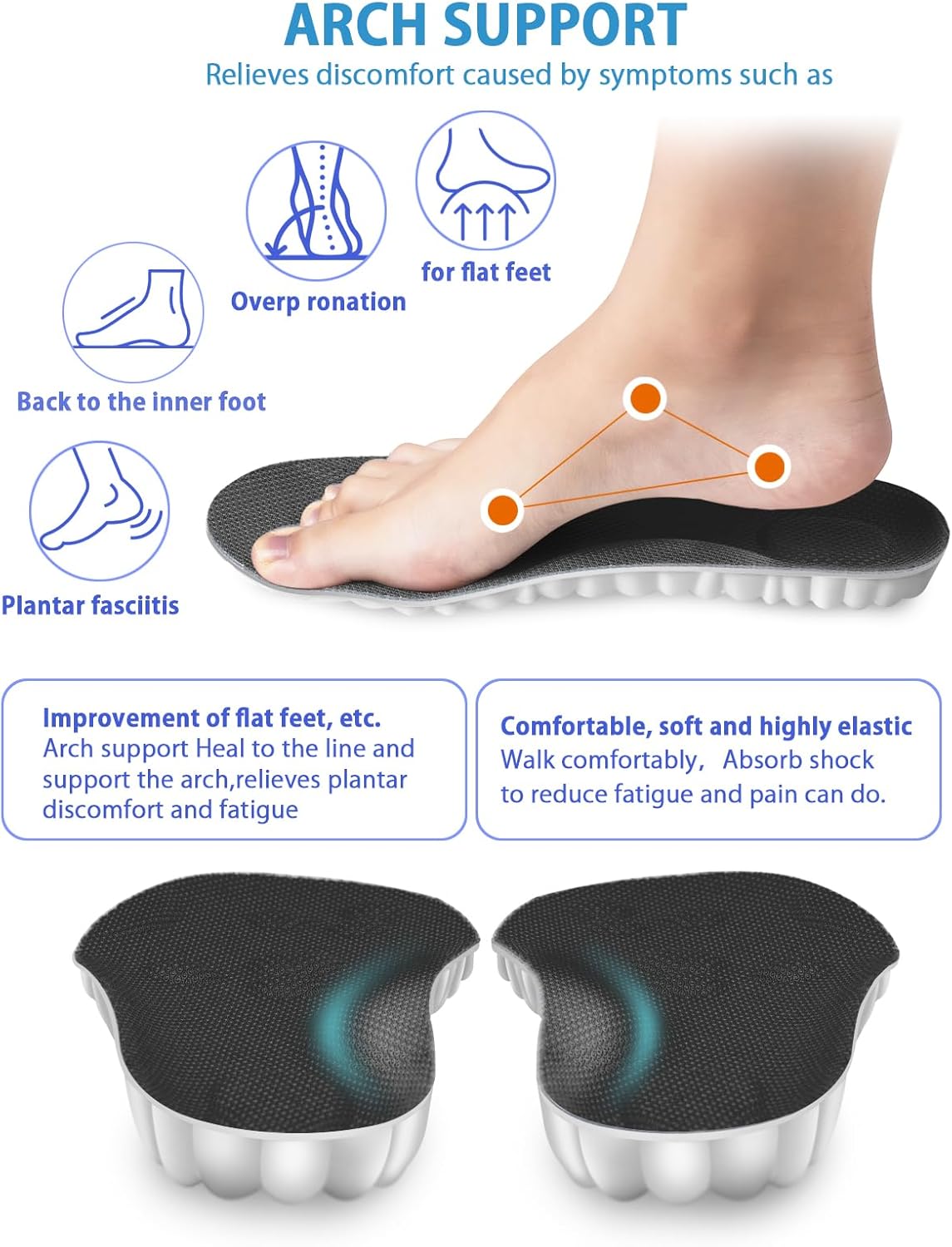 4D Memory Foam Insoles