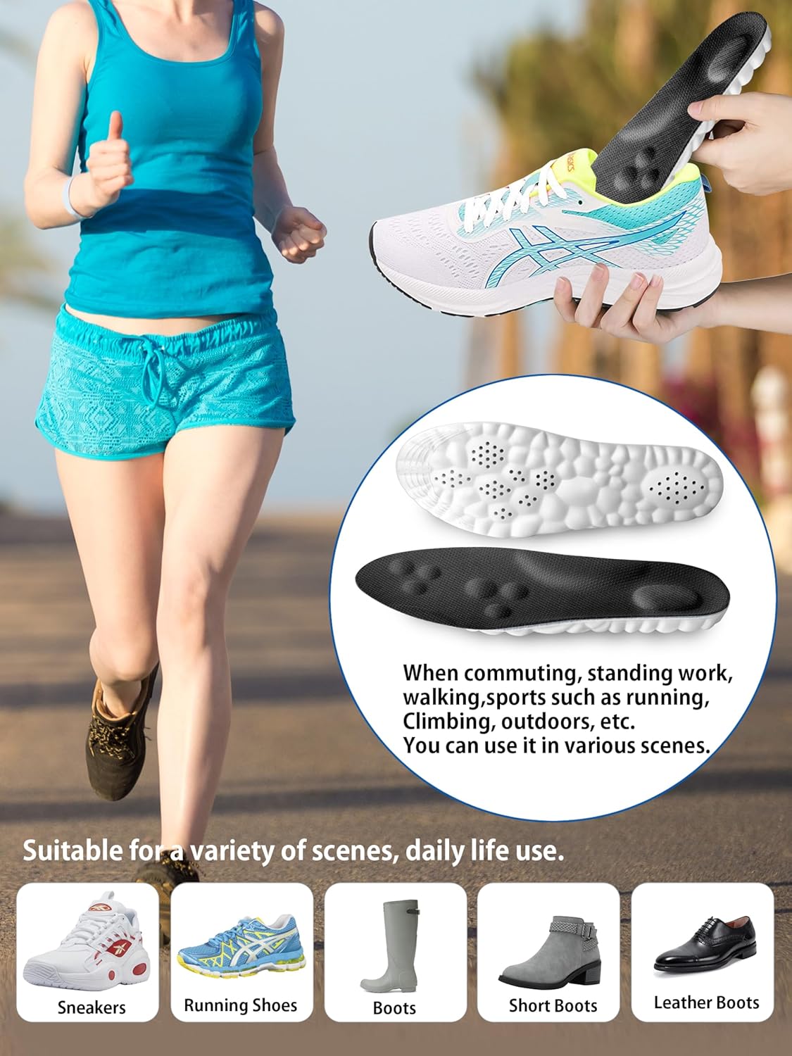 4D Memory Foam Insoles