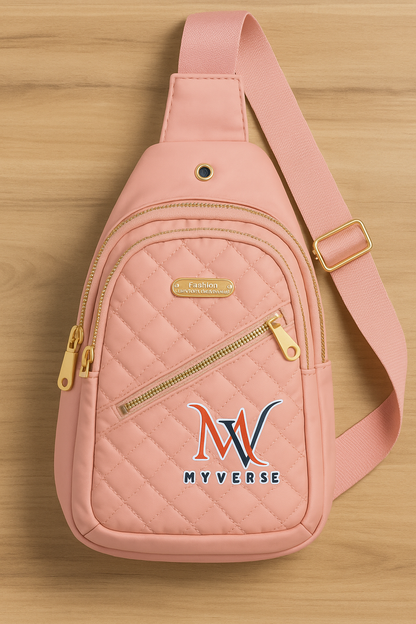 Quilted Water-Resistant Crossbody Bag