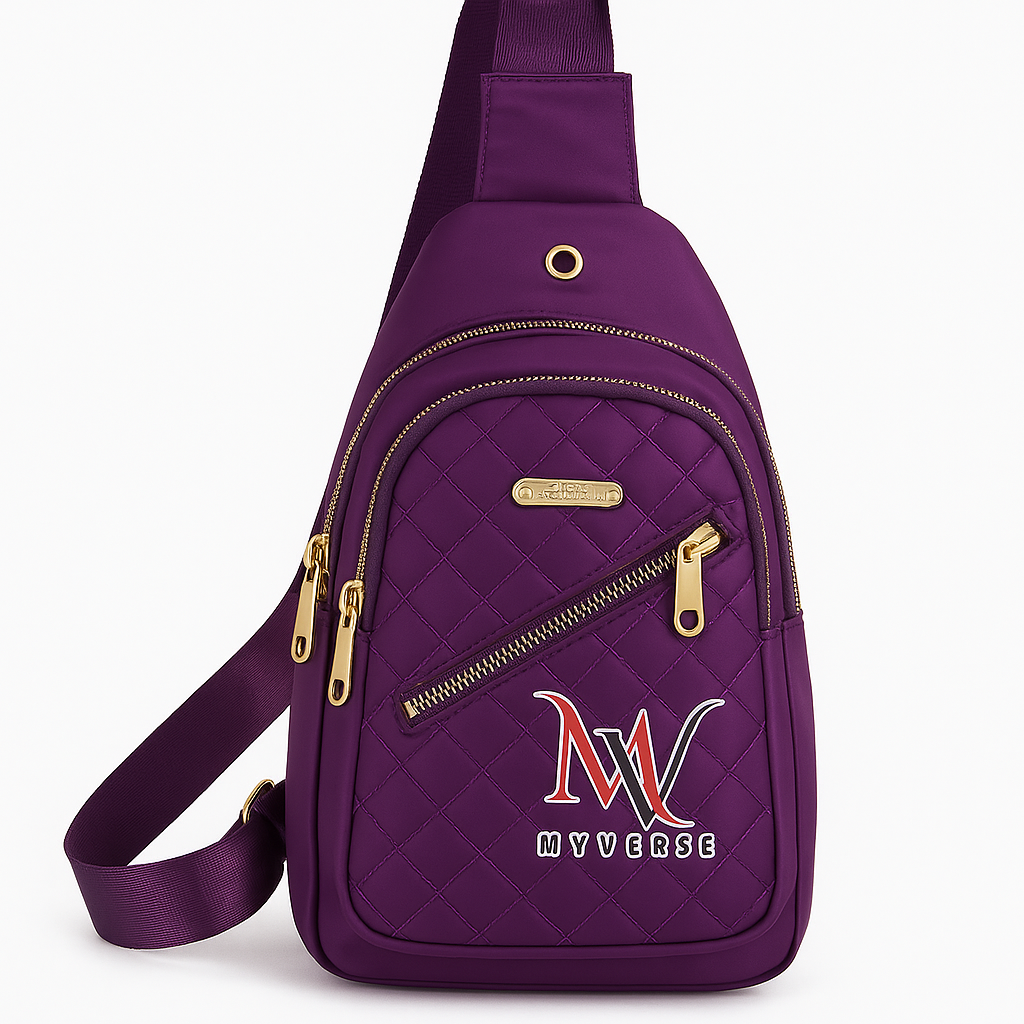 Quilted Water-Resistant Crossbody Bag