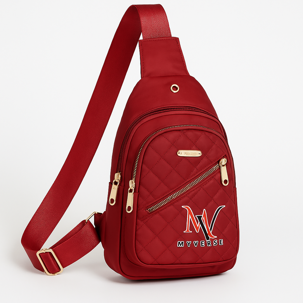 Quilted Water-Resistant Crossbody Bag