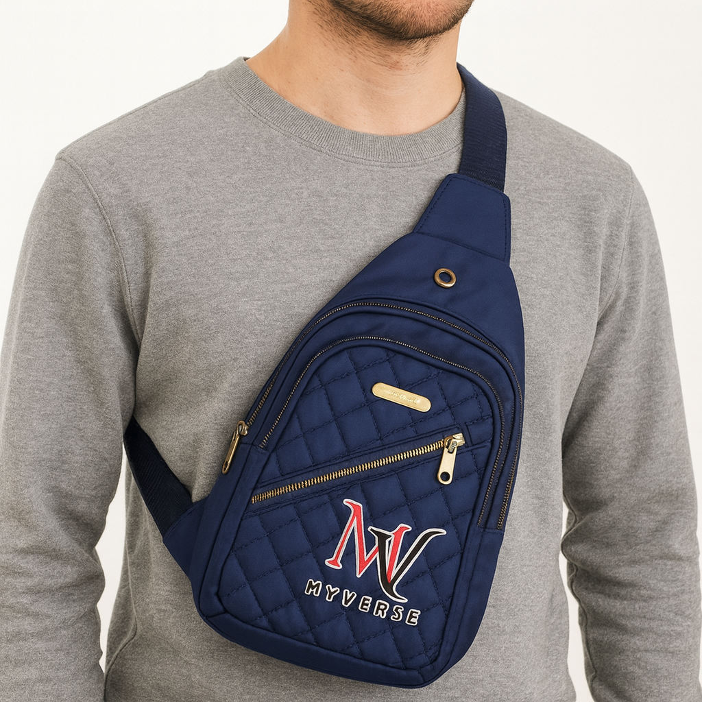Quilted Water-Resistant Crossbody Bag