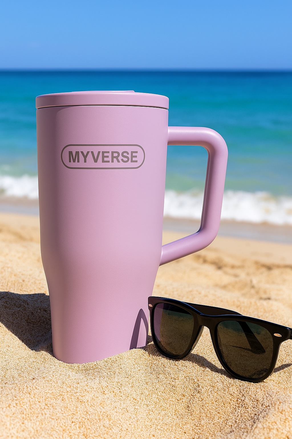 40oz Tumbler with Handle & Straw Lid – Insulated Stainless Steel Travel Mug