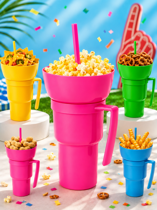 32oz Stadium Tumbler with Snack Cup