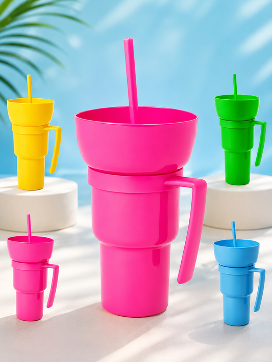32oz Stadium Tumbler with Snack Cup