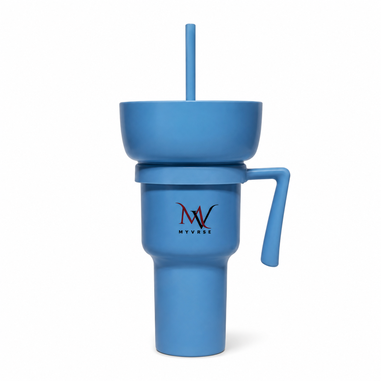 MYVRSE 32 oz Stadium Tumbler with Snack Bowl, Lid & Straw