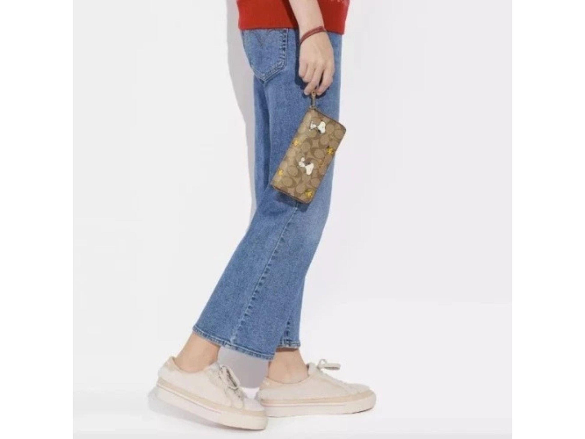 Coach X Peanuts Wallet Gift Set | Snoopy Woodstock Khaki Signature