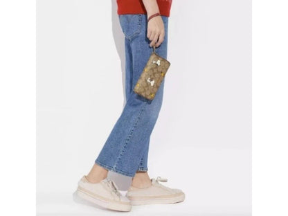Coach X Peanuts Wallet Gift Set | Snoopy Woodstock Khaki Signature