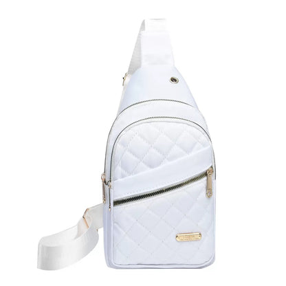 Quilted Water-Resistant Crossbody Bag