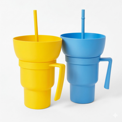 32oz Stadium Tumbler with Snack Cup — 2-Pack