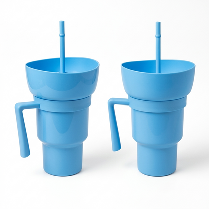 32oz Stadium Tumbler with Snack Cup — 2-Pack