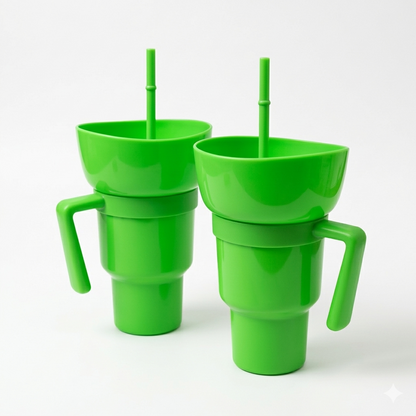 32oz Stadium Tumbler with Snack Cup — 2-Pack