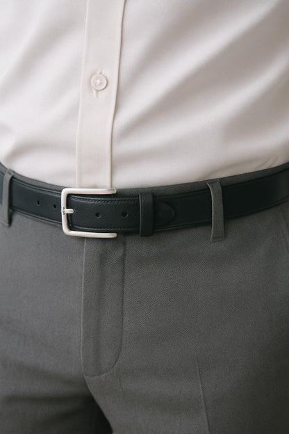 Handmade Veg-Tanned Leather Belt 1.5" - Black or Brown