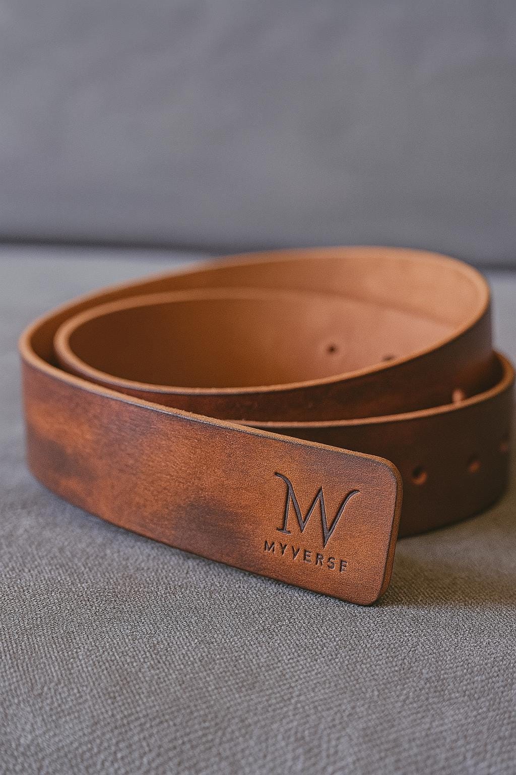 Handmade Veg-Tanned Leather Belt 1.5" - Black or Brown