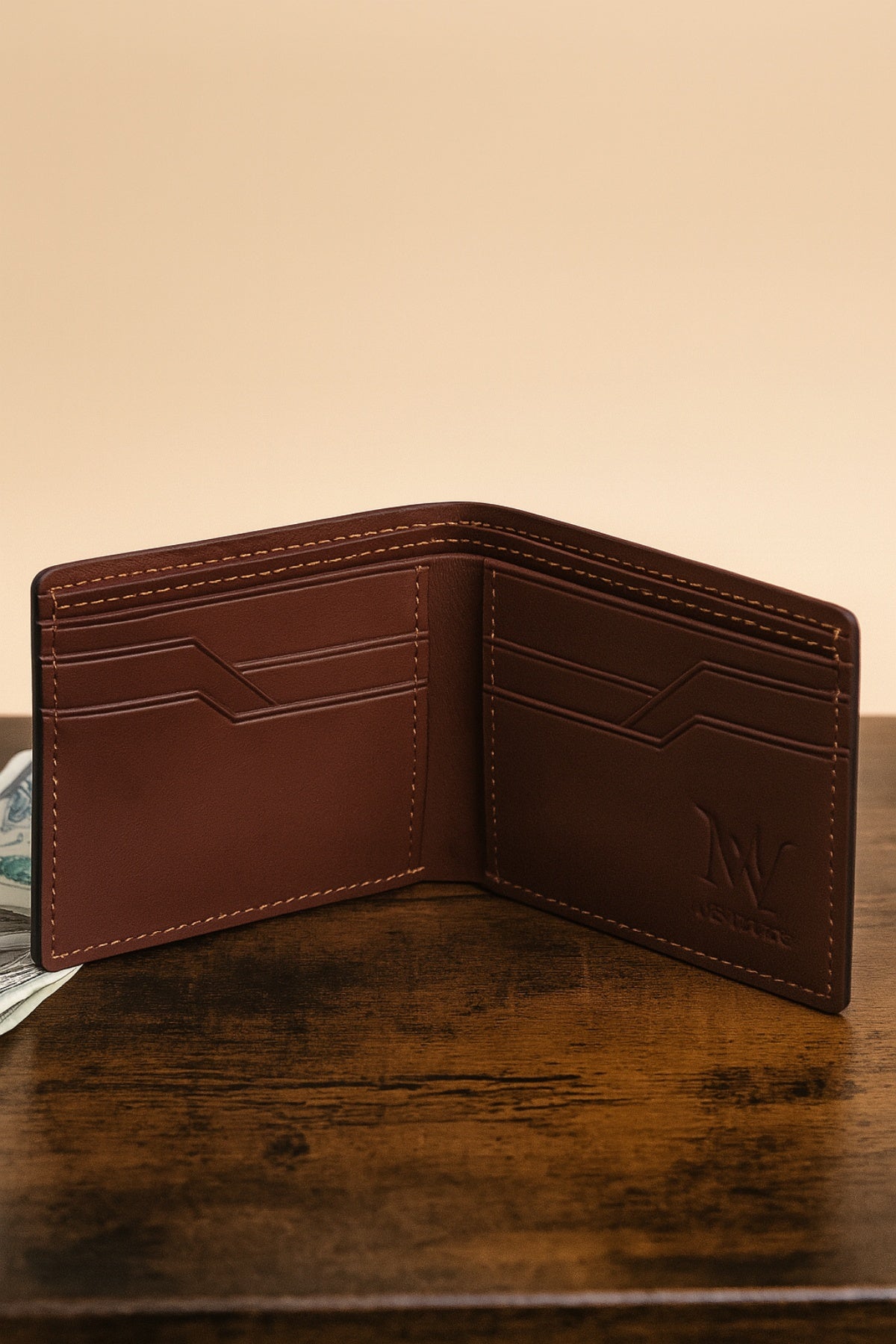 Men's Slim Wallet with Cash Pocket