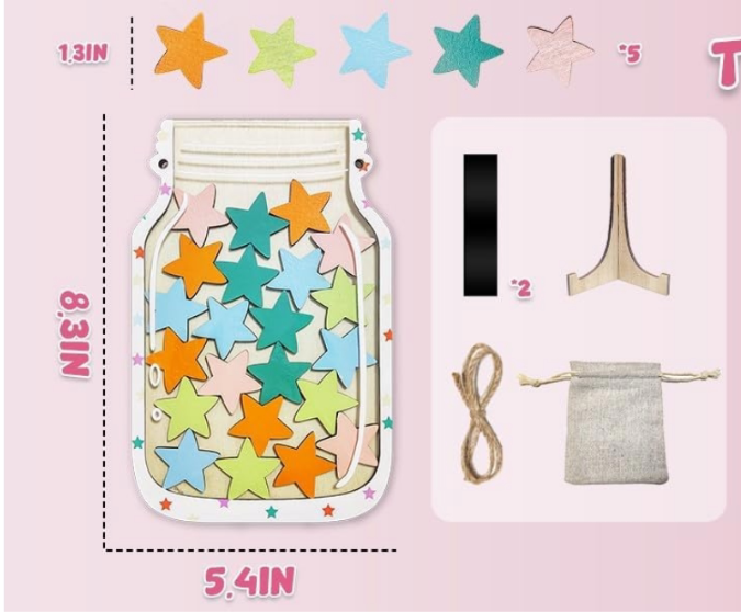 MYVERSE Magnetic Reward Chart Star 2 design detail