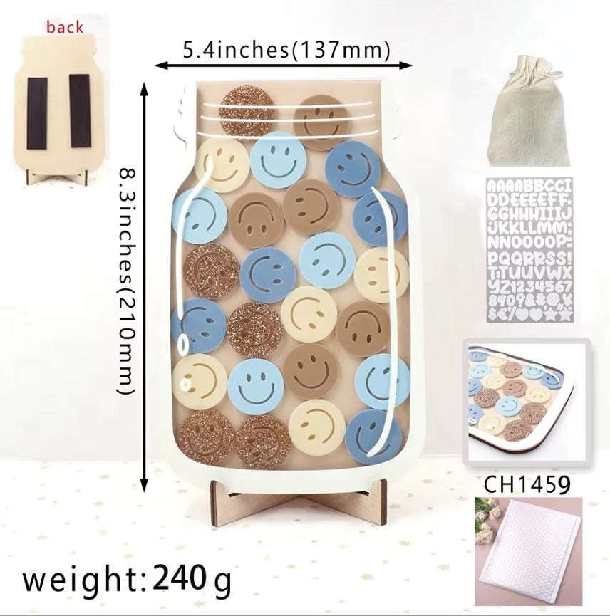 Magnetic Reward Chart — Wooden Stars, Personalized