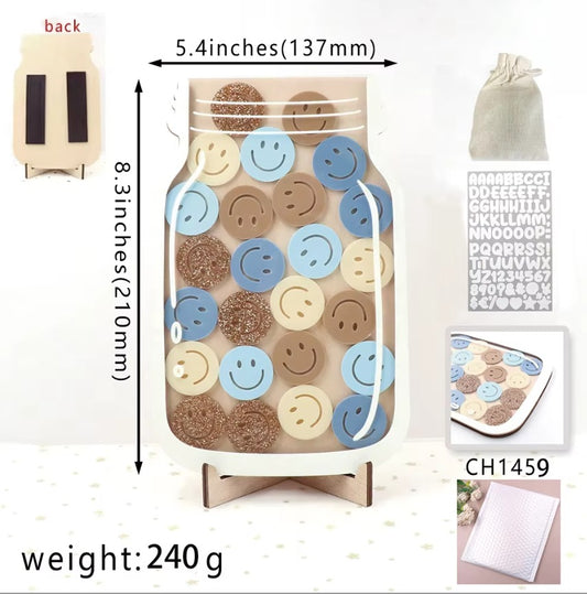 Magnetic Reward Chart — Wooden Stars, Personalized
