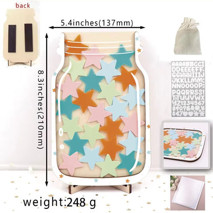 Magnetic Reward Chart — Wooden Stars, Personalized