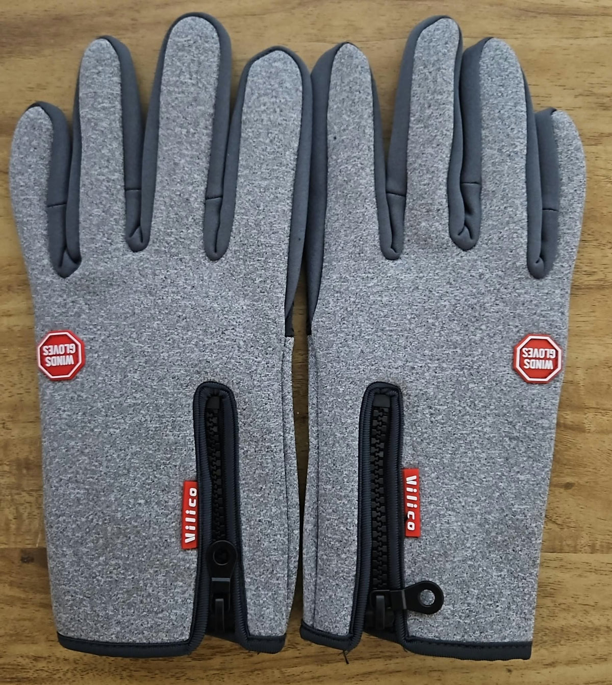 Touchscreen Winter Gloves with Zipper Cuff – Fleece-Lined, Wind-Resistant, Non-Slip Palm, Unisex