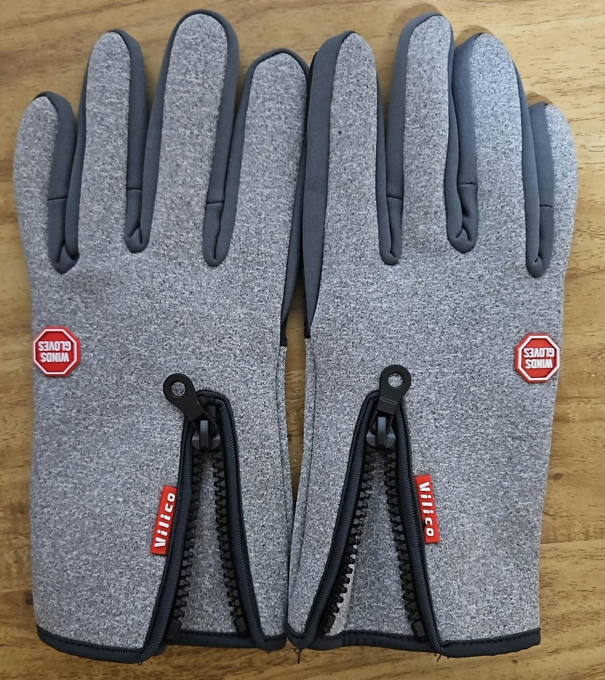Touchscreen Winter Gloves with Zipper Cuff – Fleece-Lined, Wind-Resistant, Non-Slip Palm, Unisex