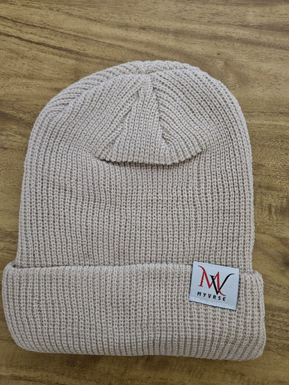 Winter Ribbed Knit Cuffed Beanie – Unisex Winter Hat
