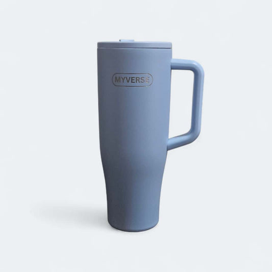40oz Tumbler with Handle & Straw Lid – Insulated Stainless Steel Travel Mug