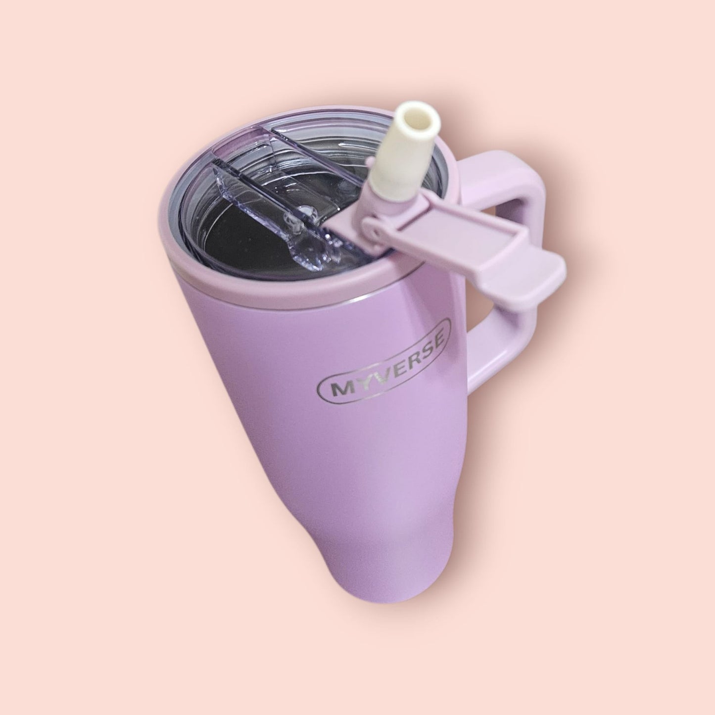 40oz Tumbler with Handle & Straw Lid – Insulated Stainless Steel Travel Mug