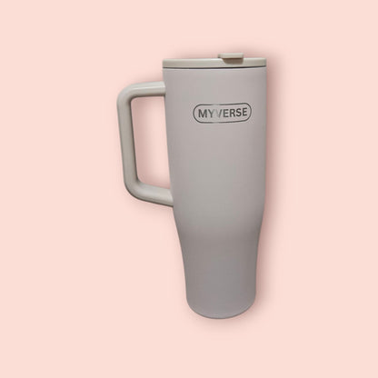 40oz Tumbler with Handle & Straw Lid – Insulated Stainless Steel Travel Mug