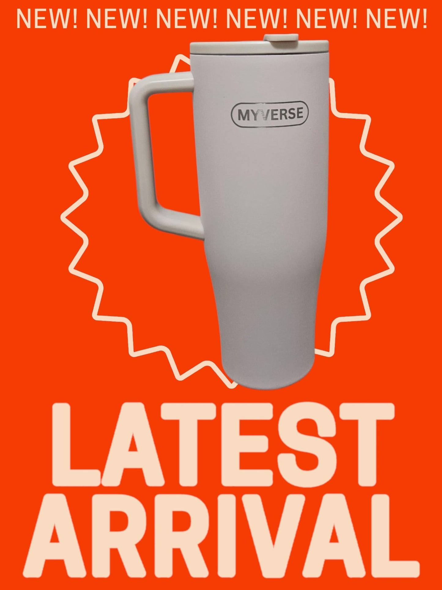 40oz Tumbler with Handle & Straw Lid – Insulated Stainless Steel Travel Mug