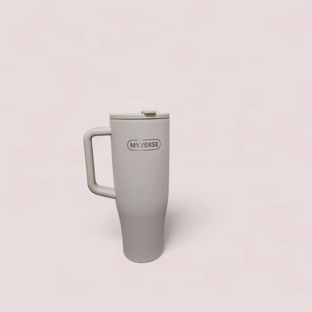 40oz Tumbler with Handle & Straw Lid – Insulated Stainless Steel Travel Mug