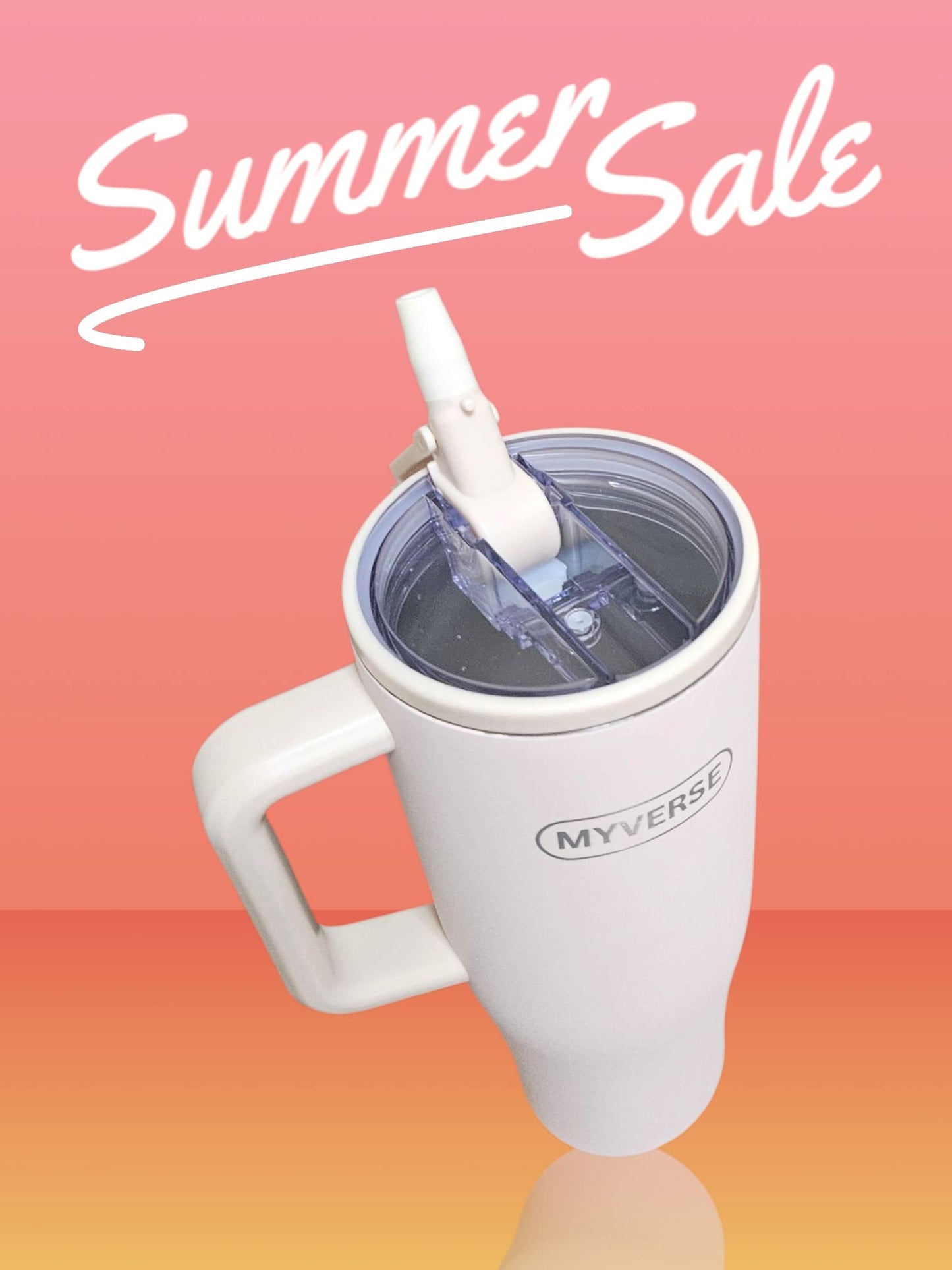 40oz Tumbler with Handle & Straw Lid – Insulated Stainless Steel Travel Mug