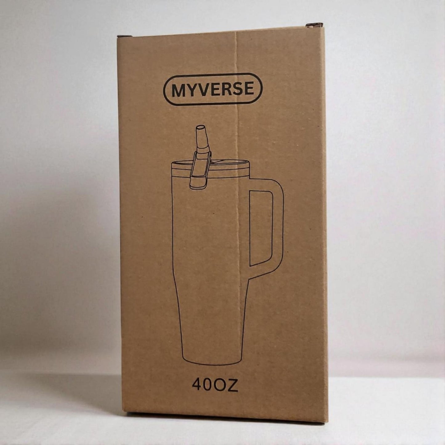 40oz Tumbler with Handle & Straw Lid – Insulated Stainless Steel Travel Mug