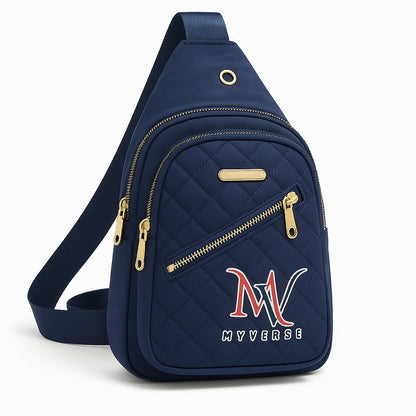 Quilted Water-Resistant Crossbody Bag
