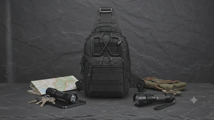 Tactical Sling Chest Bag — MOLLE Crossbody Backpack for EDC, Hiking &camping; Travel