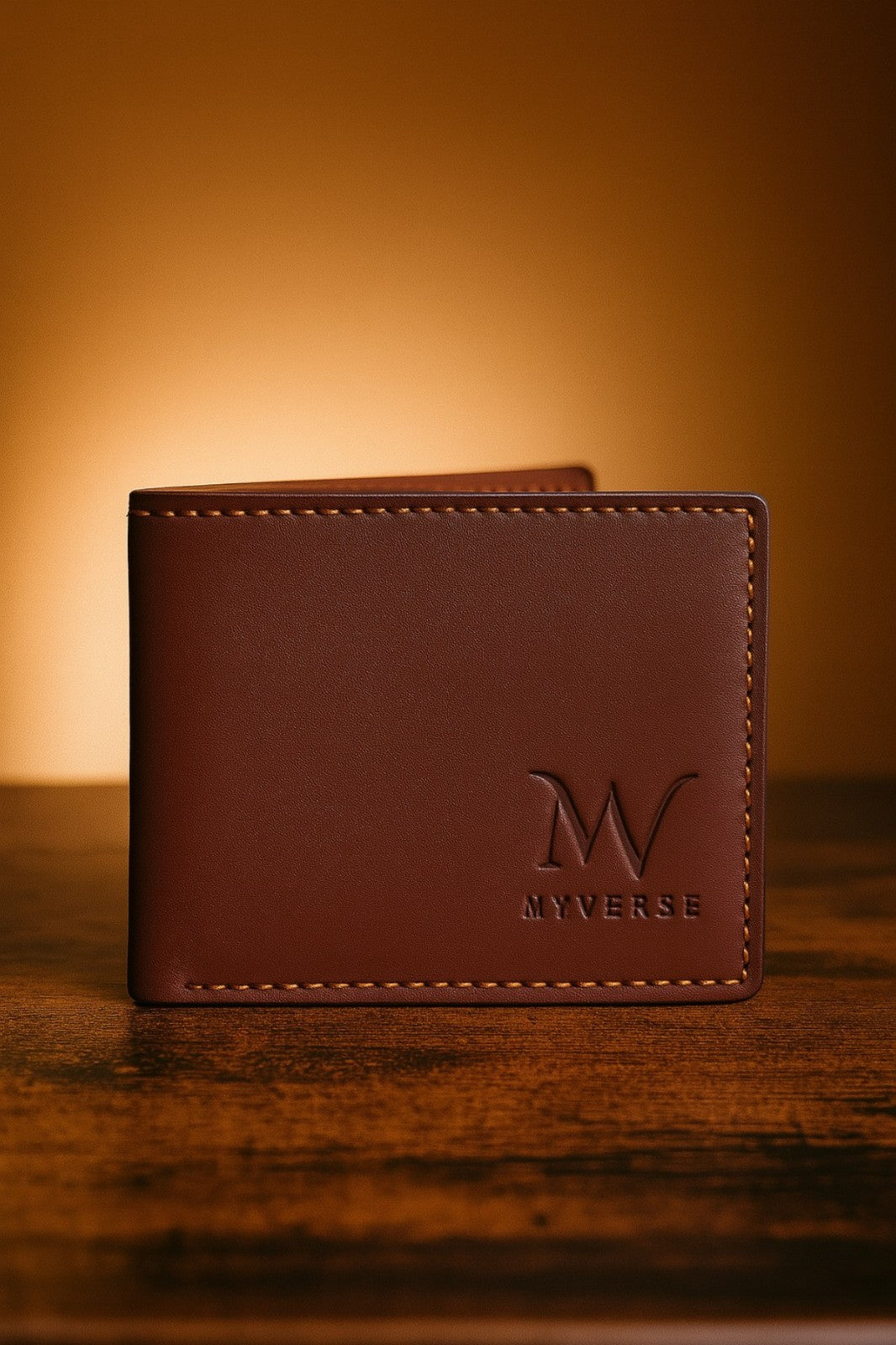 MYVERSE leather wallet detail