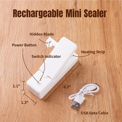 Mini portable bag sealer and cutter - view 4