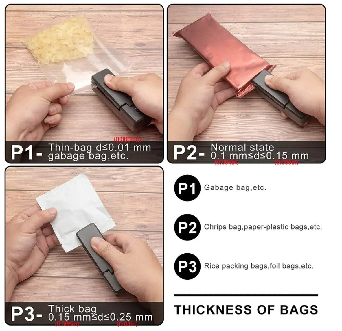 Mini portable bag sealer and cutter - view 9