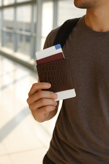 MYVERSE leather wallet detail