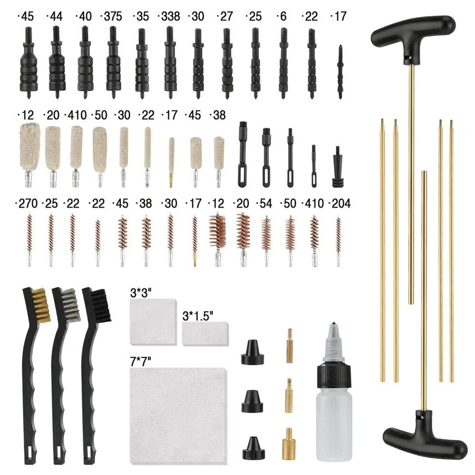 Gun cleaning kit case interior layout