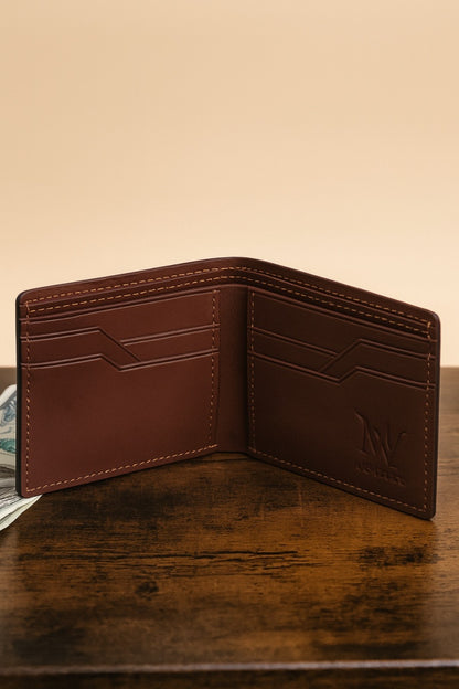 MYVERSE leather wallet detail