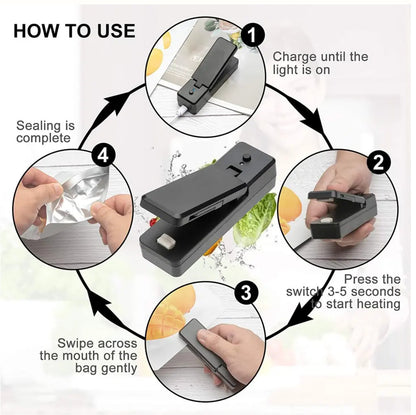 Mini portable bag sealer and cutter - view 8