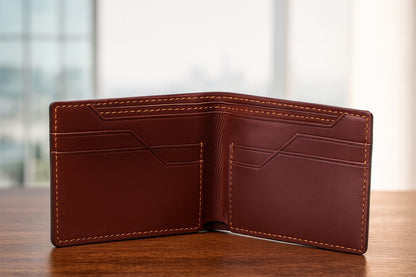 MYVERSE leather wallet detail